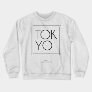 Tokyo City Minimal Typography Crewneck Sweatshirt